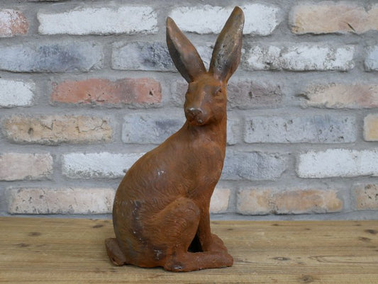 Cast Iron Rusty Rabbit