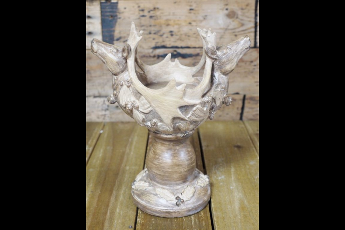 Double Deer Candle Holder