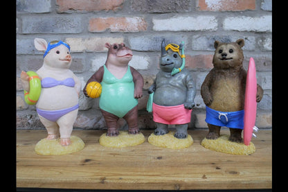 Bear With Surfboard