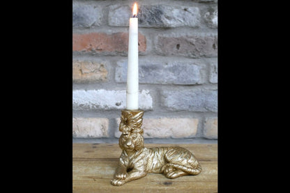 Laying Tiger Candle Holder