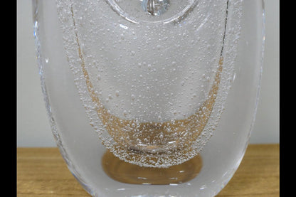 Clear Glass Bubble Vase