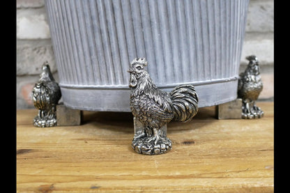 Cockerel Pot Stands (Set Of 3)
