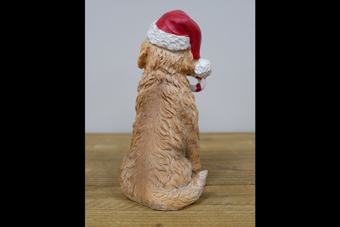Christmas Dog With Candy Cane