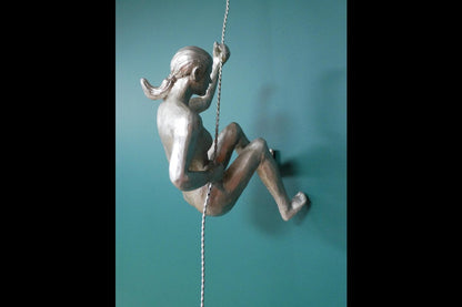 Set Of 2 Abseiling Women