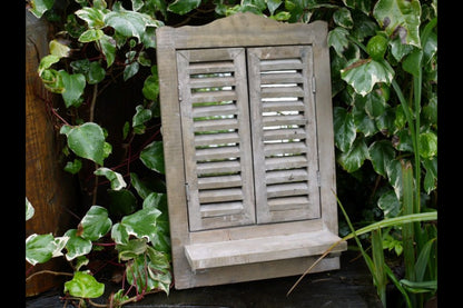 Shutter Mirror With Shelf