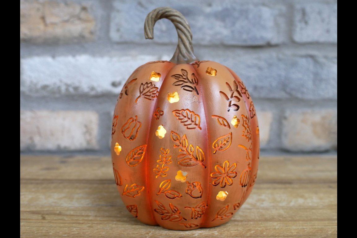 Set Of 3 Light Up Pumpkins