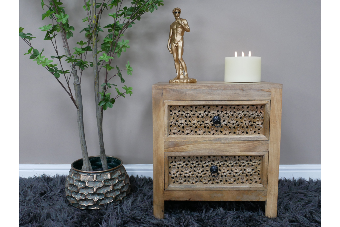 2 Drawer Bedside Cabinet