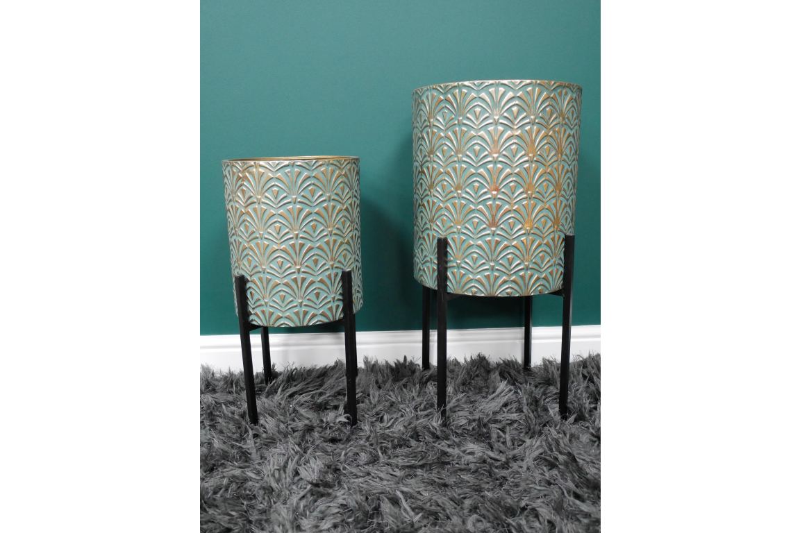 Moroccan Style Set Of 2 Planters