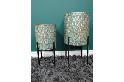 Moroccan Style Set Of 2 Planters