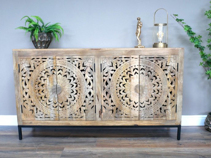 Large Carved Sideboard