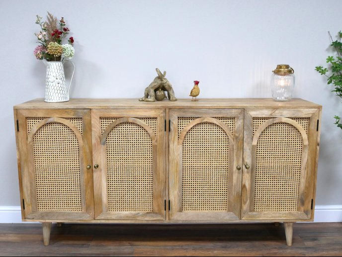 Large Rattan Sideboard