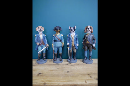 Set Of 4 Military Dogs