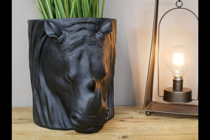 Rhino Head Planter