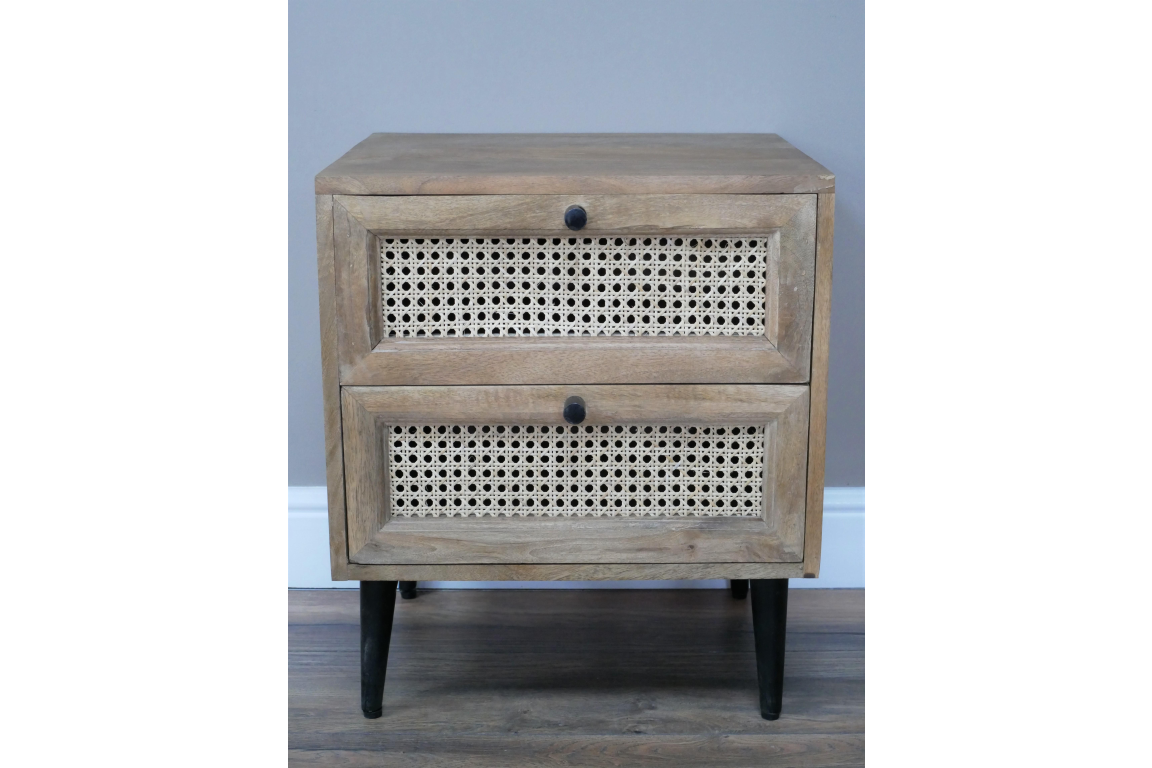 Rattan Bedside Cabinet