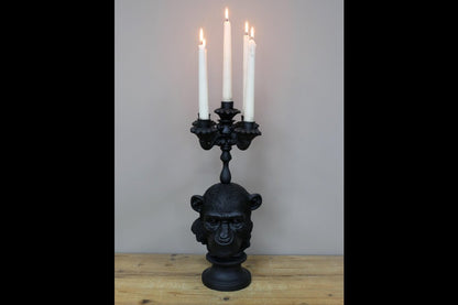 Monkey Head Candle Holder