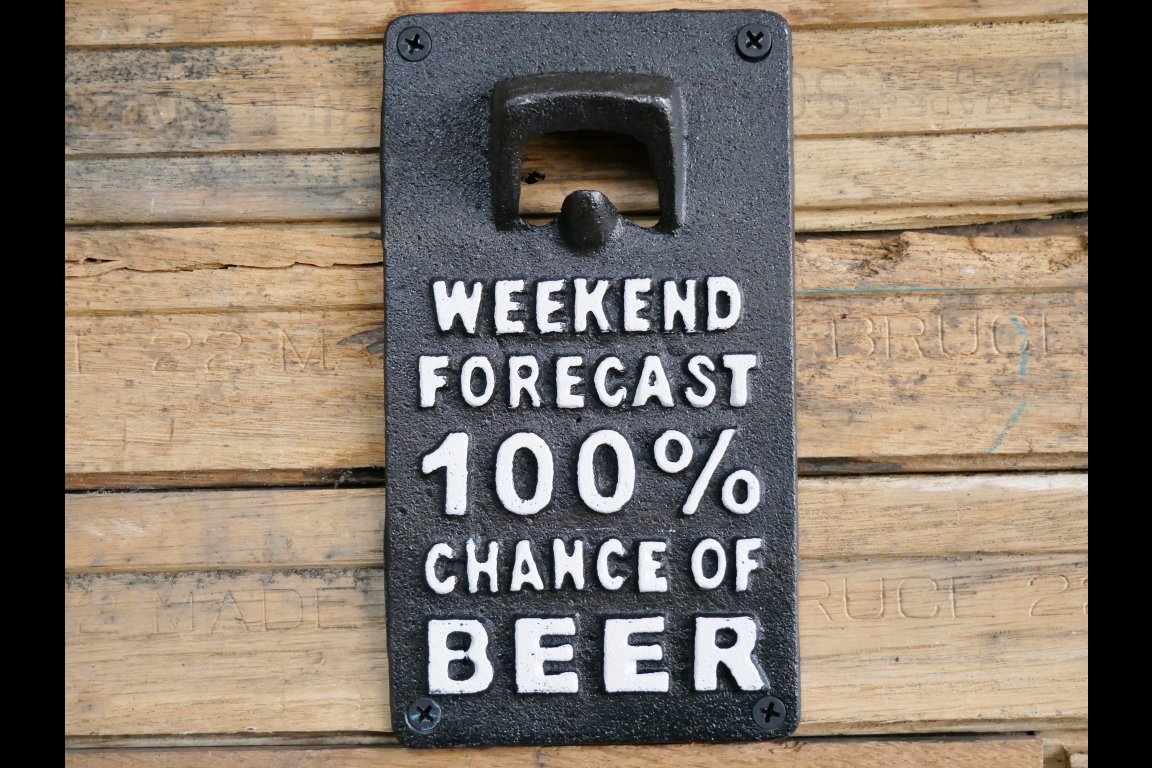 Sign With Bottle Opener