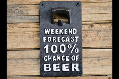 Sign With Bottle Opener