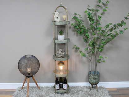 Moroccan Style 5 Tier Shelves