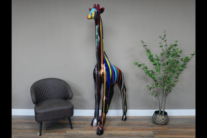 Large Multi Colour Giraffe