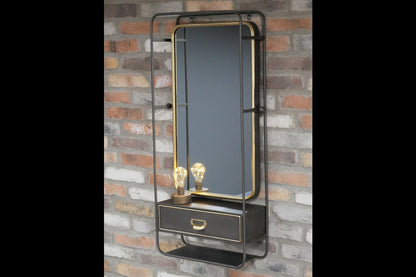 Wall Unit With Mirror