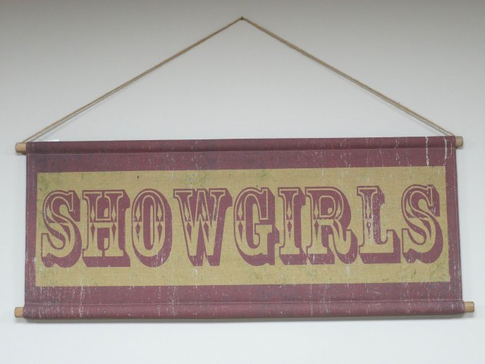 Canvas Wall Art - Showgirls Sign