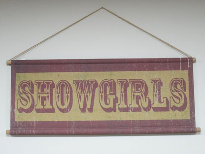Canvas Wall Art - Showgirls Sign
