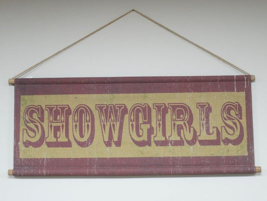 Canvas Wall Art - Showgirls Sign