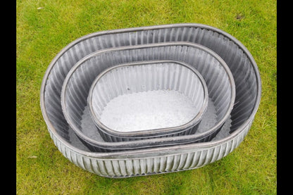 Set of 3 Oval Tubs