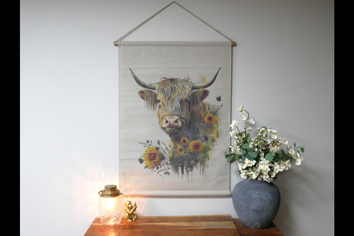 Canvas Wall Art - Cow