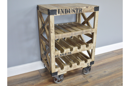 Industrial Wine Trolley