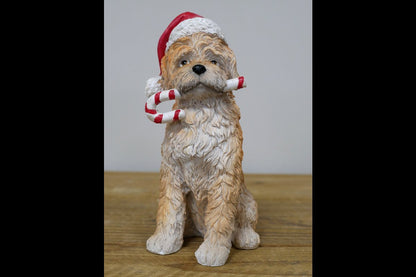Christmas Dog With Candy Cane