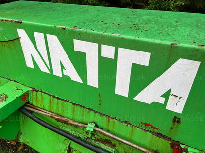 GREEN NATTA SWEEPER BUCKET, SUITABLE FOR PALLET FORKS, HYDRAULIC DRIVE