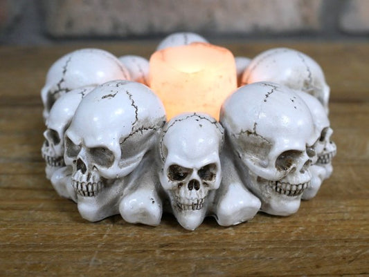 Skulls Candle Holder