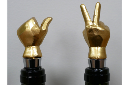 Set Of Two Bottle Toppers