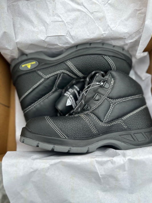 DELTAPLUS SAFETY WORK BOOT STEEL TOE CAP LEATHER WATER RESIST S3 SIZE UK 3