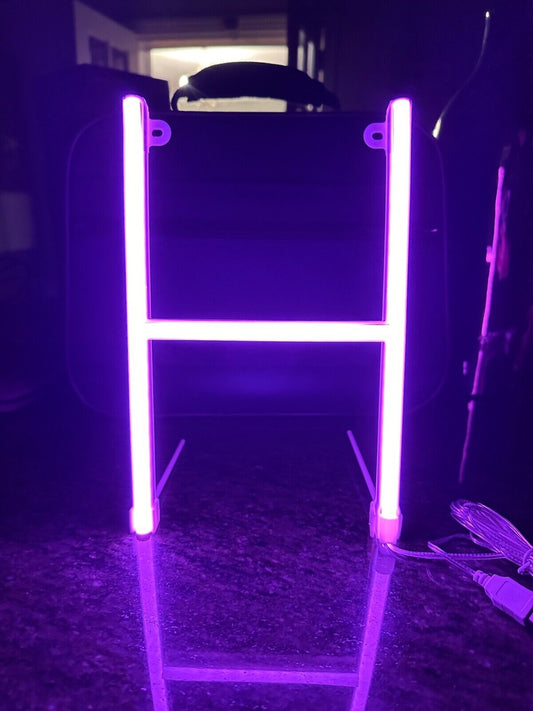 LETTER H NEON LED LIGHT CREATIVE MONOGRAM LETTERS LAMP HOME DECOR PART SIGN USB