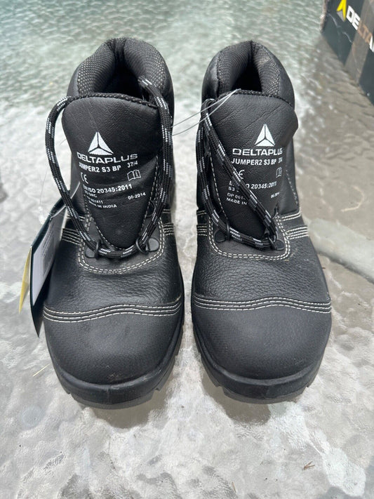 DELTAPLUS SAFETY WORK BOOT COMPOSITE TOE CAP LEATHER WATER RESIST S3 SIZE UK 4