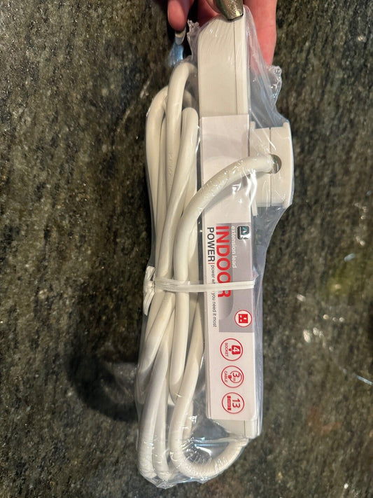 MASTERPLUG BASICS 4 GANG FOUR SOCKET EXTENSION LEAD 3M CABLE 240V 13 AMP INDOOR