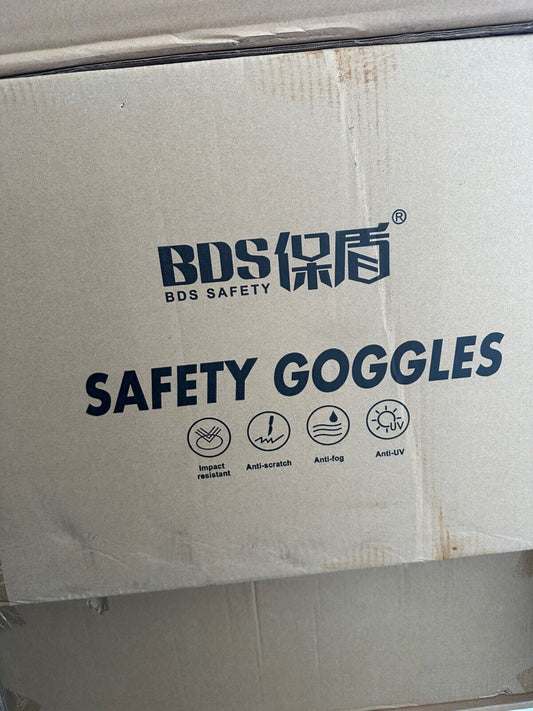 BDS Safety Goggles Protective Glasses Googles Lab Eye Protection 10 Pack