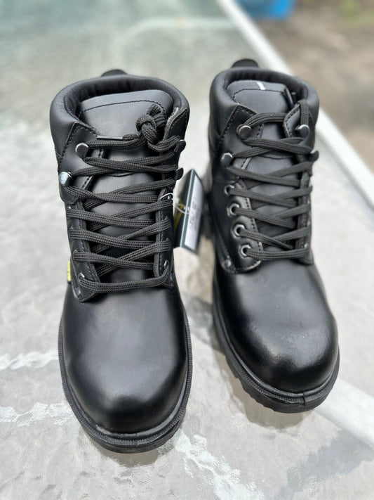 DELTAPLUS SAFETY WORK BOOT STEEL TOE CAP LEATHER WATER RESIST S3 SIZE UK 8