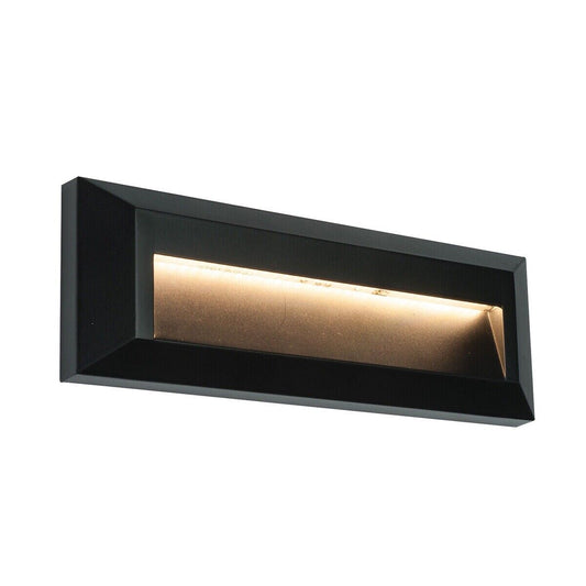 SEVERUS OUTDOOR BLACK GUIDE LIGHT INDIRECT LED WALL LANDSCAPE WATERPROOF IP65