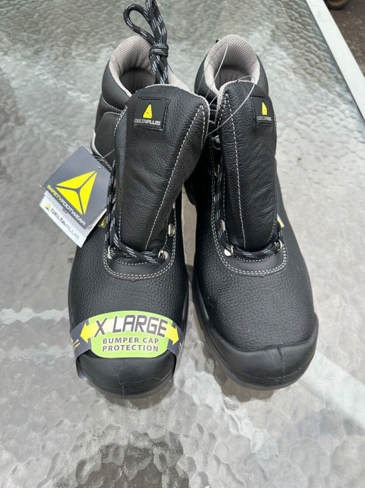 DELTAPLUS SAFETY WORK BOOT STEEL X L TOE CAP LEATHER WATER RESIST S3 SIZE UK 13