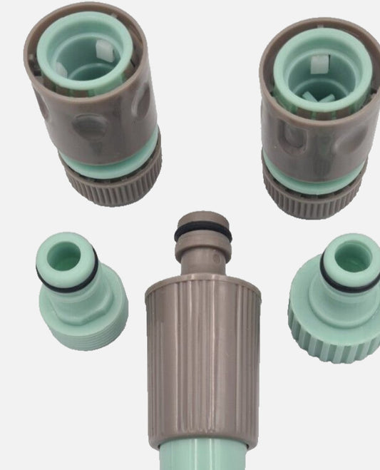 ROWAN 5 PIECE HOSE CONNECTOR KIT GARDEN HOSEPIPE CONNECTOR HOSE FITTINGS