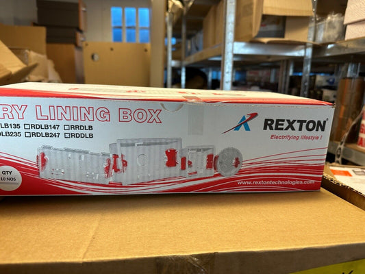 REXTON 2 GANG DRY LINING BOXES X 10 ADJUSTABLE LUGS FOR PLASTERBOARD WALLS