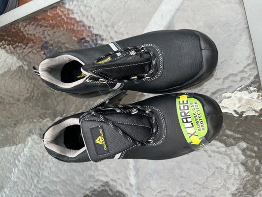 DELTAPLUS SAFETY WORK BOOT STEEL XL TOE CAP LEATHER WATER RESIST S3 SIZE UK 11