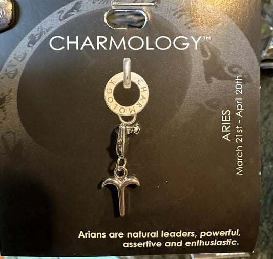 ARIES CHARMOLOGY CHARMS BRACELET MARCH 21ST - APRIL 20TH BIRTHDAY