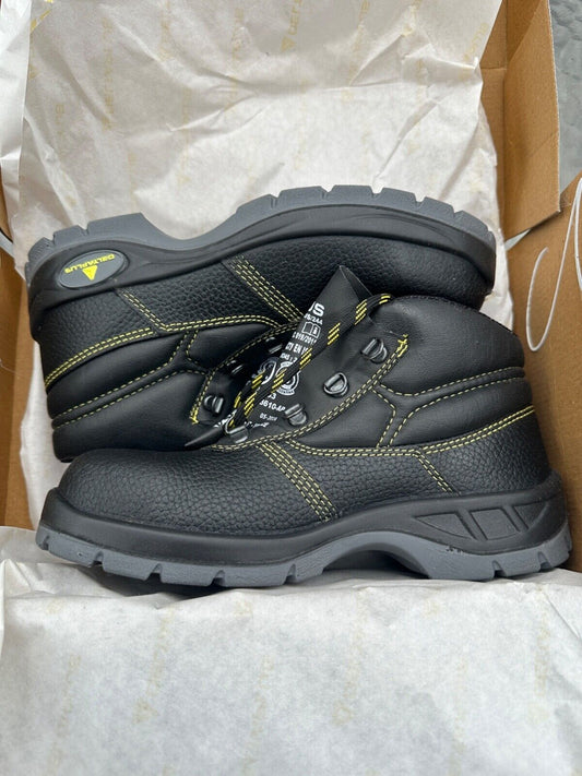 DELTAPLUS SAFETY WORK BOOT STEEL TOE CAP LEATHER WATER RESIST S1P SIZE UK 4