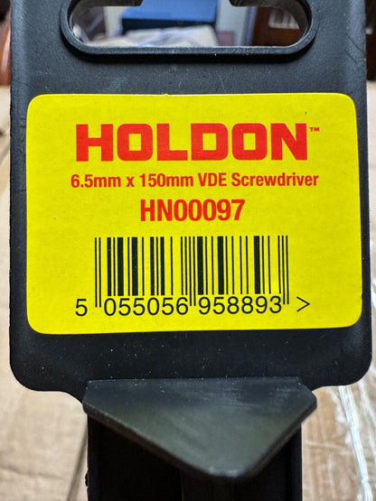 2 X HOLDON 6.5 MM X 150 MM SLOTTED VDE SCREWDRIVERS TOOL WORKSHOP BRAND NEW