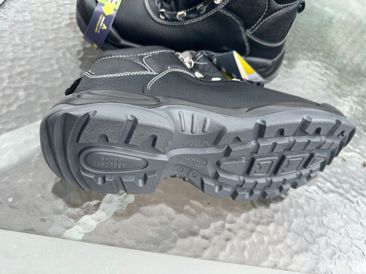 DELTAPLUS SAFETY WORK BOOT X LARGE STEEL TOE CAP LEATHER WATER RESISTANT SIZE 13