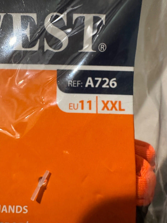 GLOVES PORTWEST A726 IMPACT THERM MECHANICS WORK SAFETY ORANGE HI VIZ EU 11 XXL